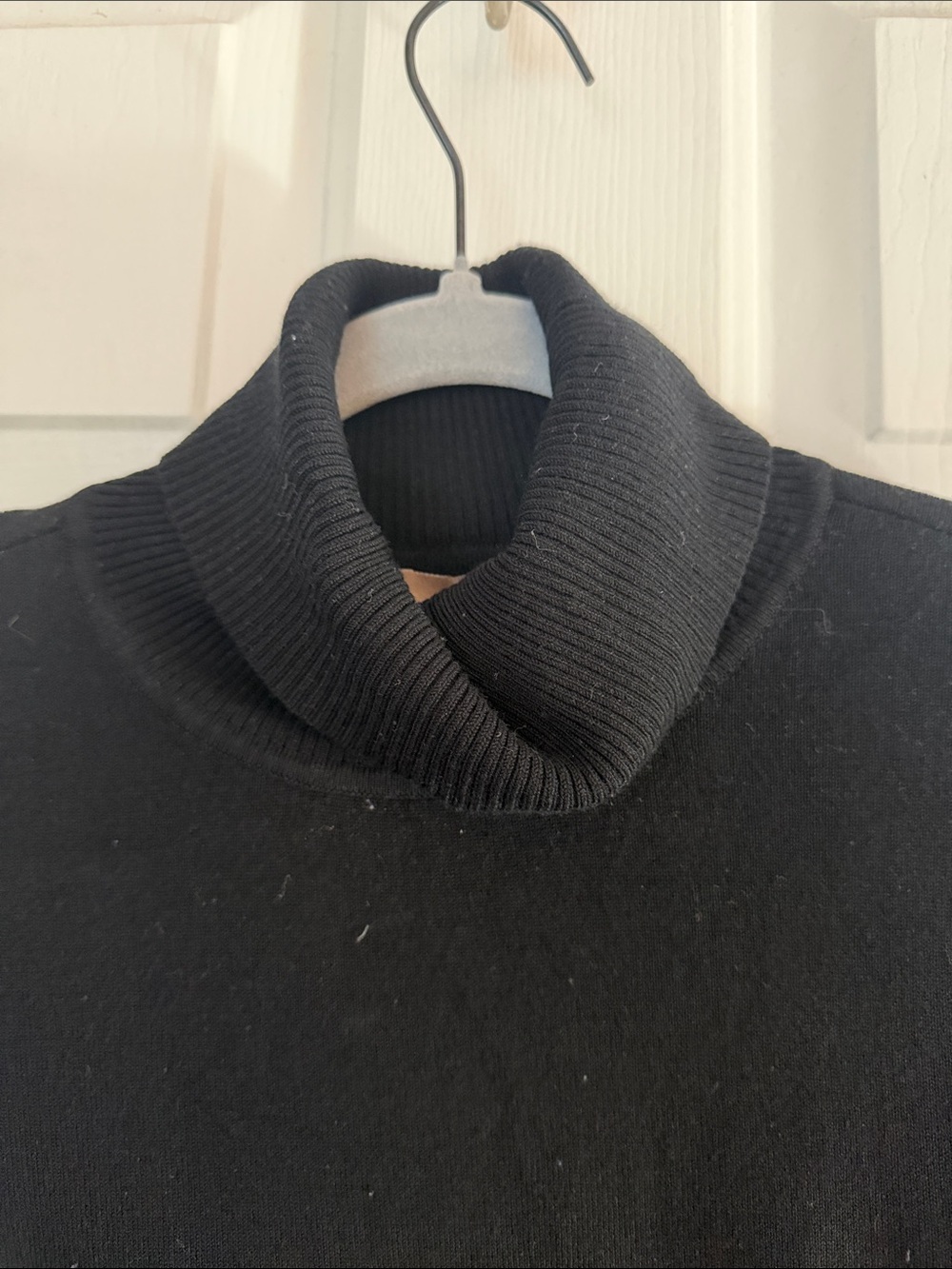 Chico's Black Ribbed Turtleneck sweater medium - Picture 2 of 5
